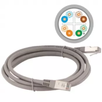 ALANTEC Patch Cable - CAT6 - F/utp - 5m - Grey