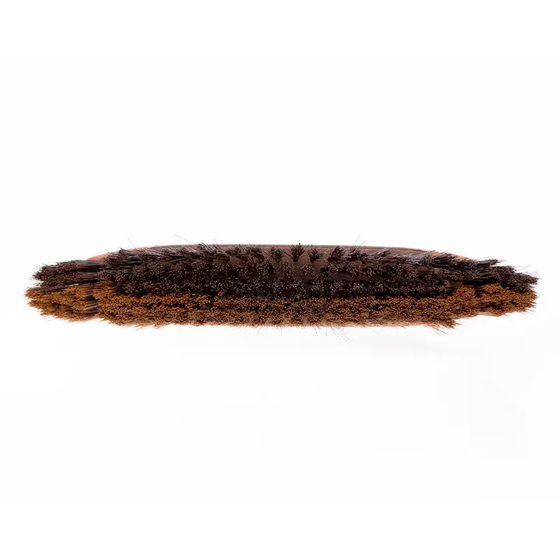 Indoor sweeping brush VILEDA model 136082 with soft/hard plastic bristles and handle, bronze