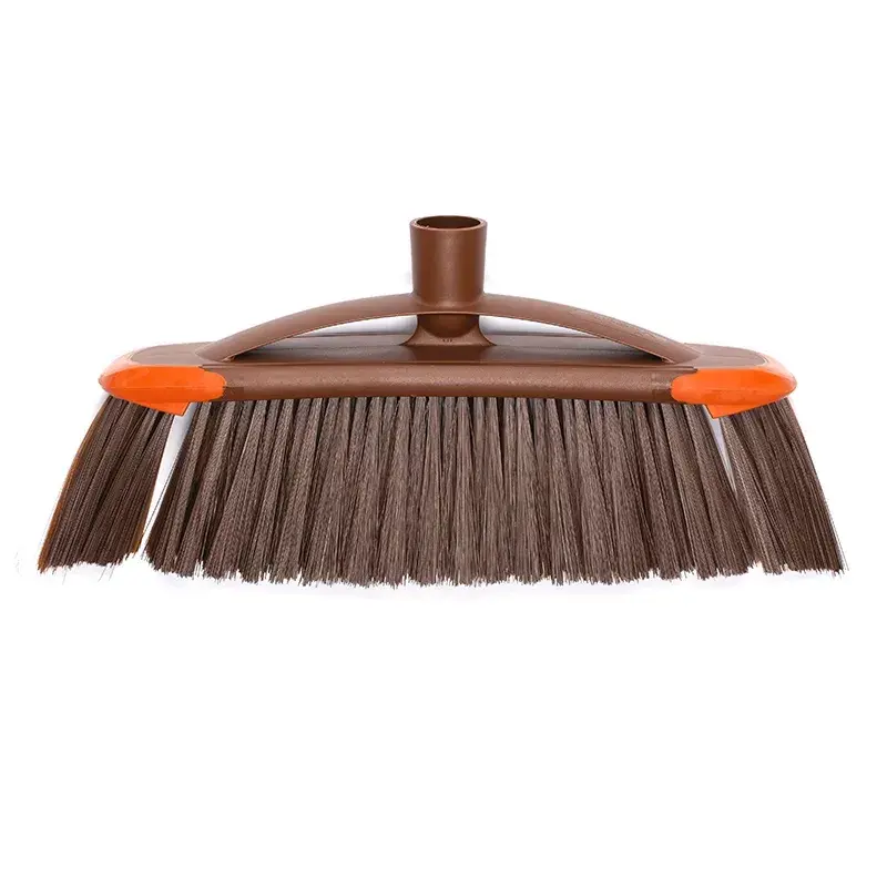 Indoor sweeping brush VILEDA model 136082 with soft/hard plastic bristles and handle, bronze