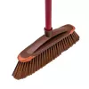 Indoor sweeping brush VILEDA model 136082 with soft/hard plastic bristles and handle, bronze