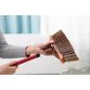 Indoor sweeping brush VILEDA model 136082 with soft/hard plastic bristles and handle, bronze