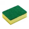 Sponge scourer VILEDA Tip-Top pack of 5, rectangular fibre pads 70×90×30 mm, yellow