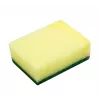 Sponge scourer VILEDA Tip-Top pack of 5, rectangular fibre pads 70×90×30 mm, yellow