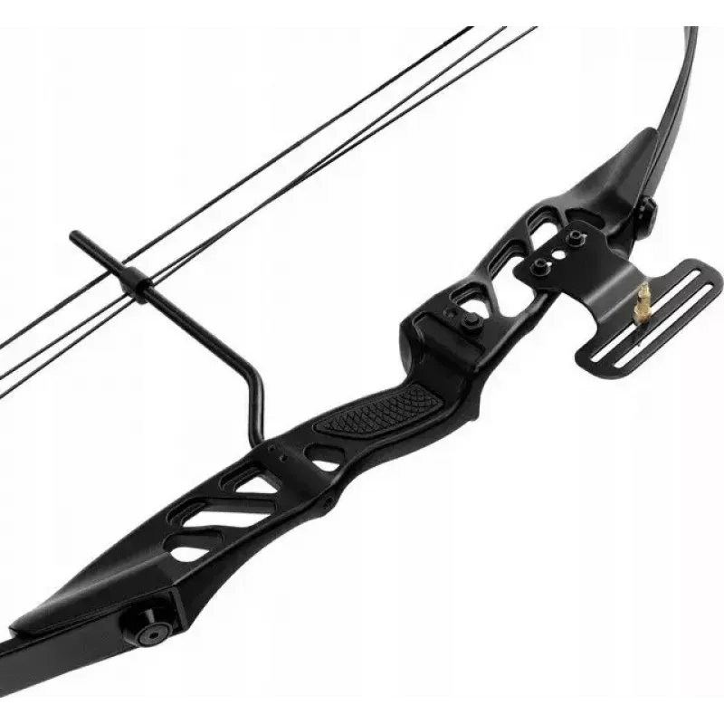 Compound bow POE LANG CO-047B-5529, 29 inch, 55 lb draw, metal, 1070 mm, black