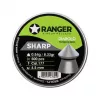 Gun pellets RANGER PRORO.45.500.S — 4.5 mm diabolo sharp point, 500 pcs, aluminum dispenser