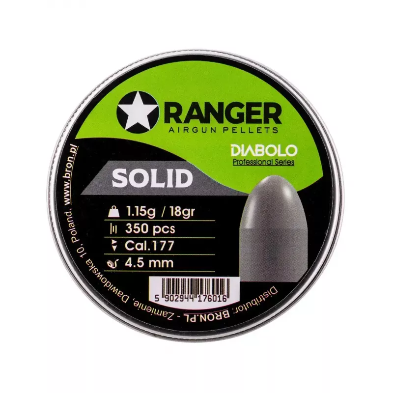 Diabolo airgun pellets RANGER PRORO 4.5 mm (0.177) 1.15 g — 350 rounds in aluminum container
