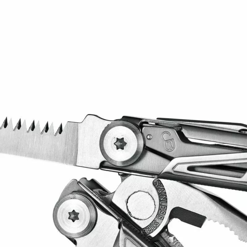 Multitool AZYMUT H2038 full-size multitool — 14 tools, 16.2 cm open, 10.1 cm folded, 264 g, 420/7CR13 steel, leather holster