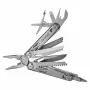 Multitool AZYMUT H2038 full-size multitool — 14 tools, 16.2 cm open, 10.1 cm folded, 264 g, 420/7CR13 steel, leather holster
