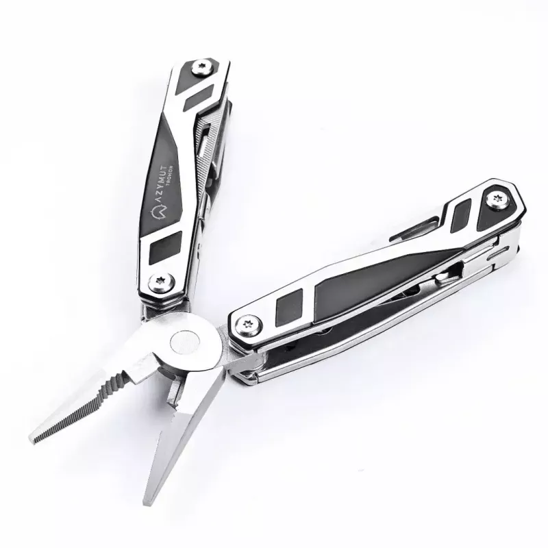 Multitool AZYMUT Trohon H-P2010121 — full-size 12-tool stainless steel pliers, 8 bits, fold 10.5 cm, 381 g