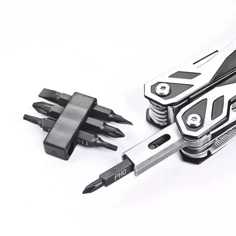 Multitool AZYMUT Trohon H-P2010121 — full-size 12-tool stainless steel pliers, 8 bits, fold 10.5 cm, 381 g