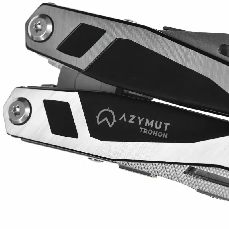 Multitool AZYMUT Trohon H-P2010121 — full-size 12-tool stainless steel pliers, 8 bits, fold 10.5 cm, 381 g