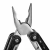 Multitool AZYMUT Turon 10-tools carabiner H-P224108 — stainless steel 420, 10 functions, folded 11 cm, weight 224 g, leather holster