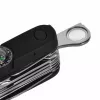 Pocket knife AZYMUT Tatron multifunctional folding knife 25 tools, stainless steel, 9 cm folded, 200 g, leather holster