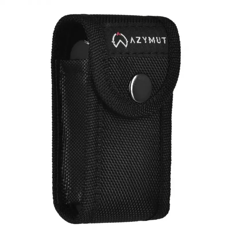 Pocket knife AZYMUT Tatron multifunctional folding knife 25 tools, stainless steel, 9 cm folded, 200 g, leather holster