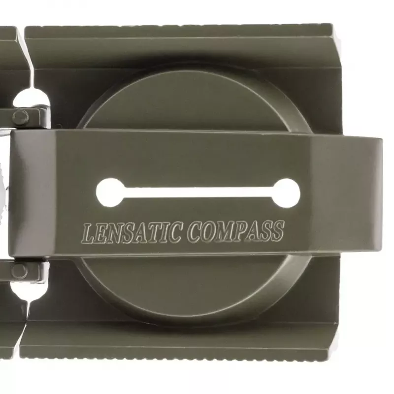 Navigational magnetic compass Mil‑Tec Mil‑Tec US with illumination, aluminium housing, scales 1:50k & 1:25k, olive