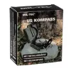 Navigational magnetic compass Mil‑Tec Mil‑Tec US with illumination, aluminium housing, scales 1:50k & 1:25k, olive