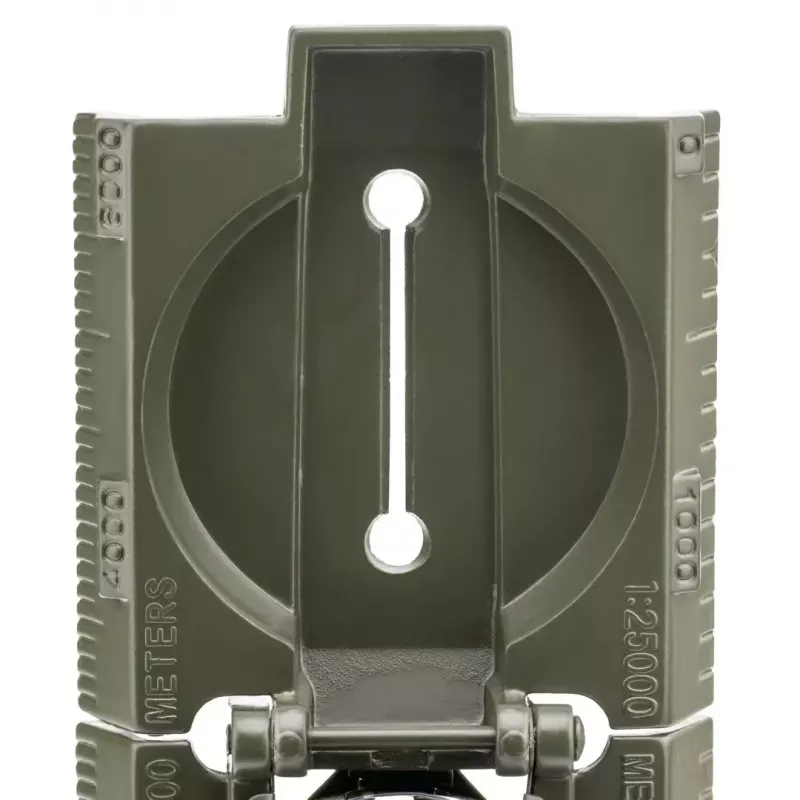 Navigational magnetic compass Mil‑Tec Mil‑Tec US with illumination, aluminium housing, scales 1:50k & 1:25k, olive
