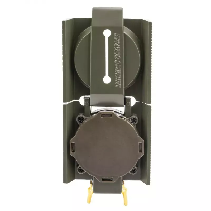 Navigational magnetic compass Mil‑Tec Mil‑Tec US with illumination, aluminium housing, scales 1:50k & 1:25k, olive