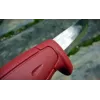 Fixed blade knife Mora BASIC 511 — carbon steel blade, red handle