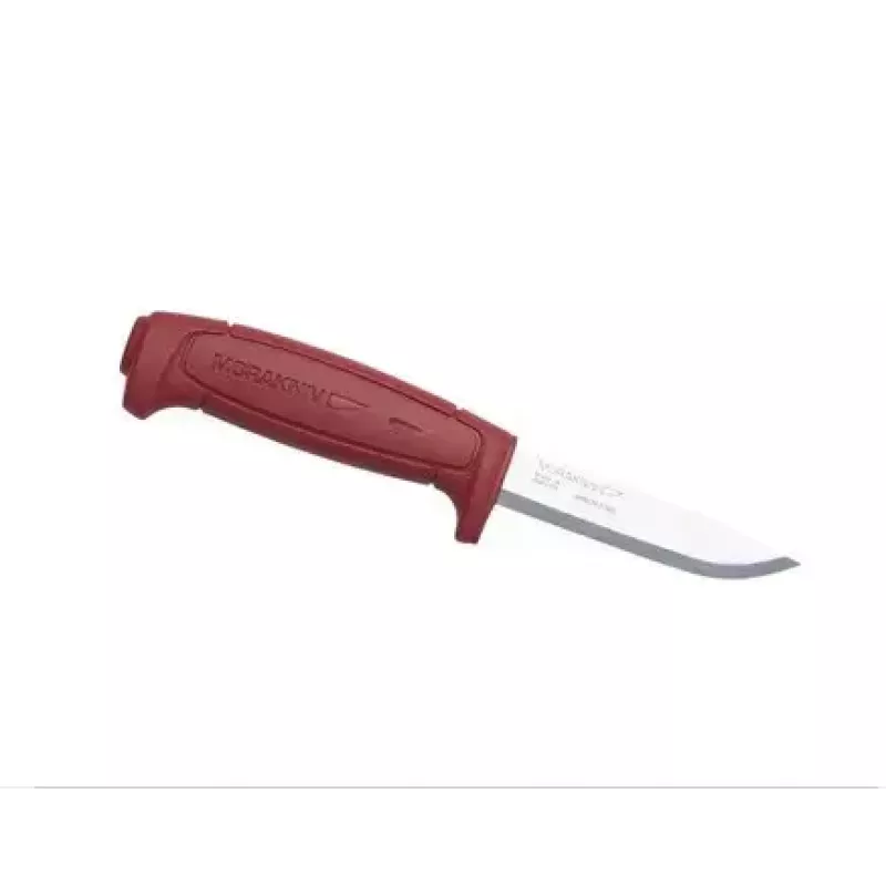 Fixed blade knife Mora BASIC 511 — carbon steel blade, red handle
