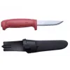 Fixed blade knife Mora BASIC 511 — carbon steel blade, red handle