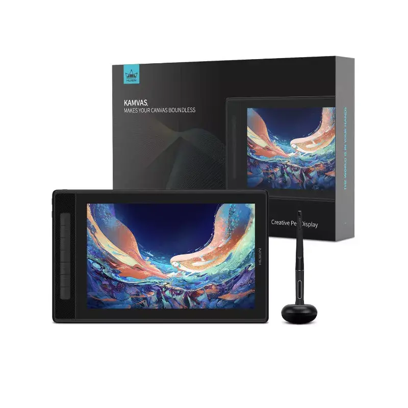 Graphics tablet HUION Kamvas Pro 13 — 13.3 inch QLED IPS display 2560×1600, working area 286.5×179 mm, 8192 pressure, 5080 lpi