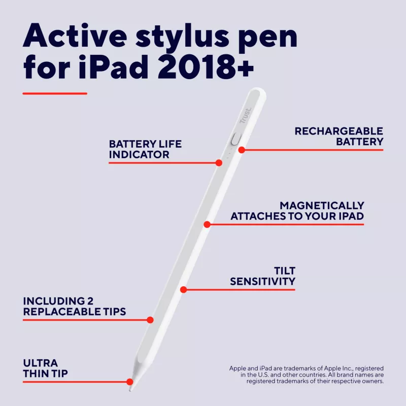 Stylus Pen Trust Kyna 13 g White Tablet Compatibility