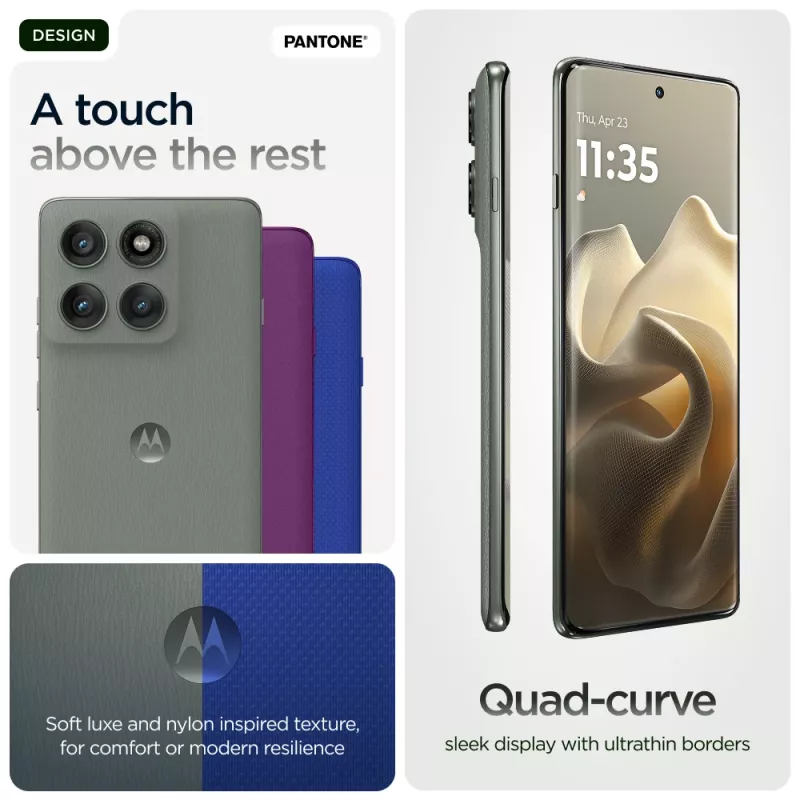 Motorola edge 60 pro 16.9 cm (6.67 inch) Dual SIM Android 15 5G USB Type-C 12 GB 512 GB 6000 mAh Grey