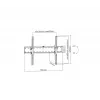 Gembird WM-70T-02 TV wall mount for 37–70 inch, max 40 kg, VESA 200×200–600×400, tilt ±12°, 5.3 cm wall distance, steel, Black