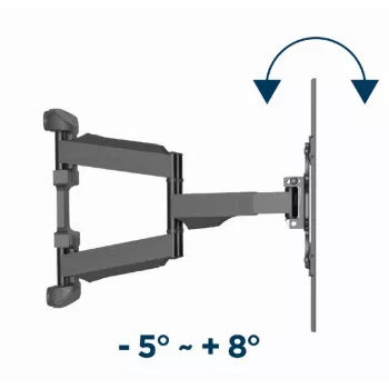 Wall TV mount Gembird WM-75ST-01 for 32 inch–75 inch screens, VESA 600x400, 45.5 kg, adjustable 4.9–49.1 cm, tilt -5°–8°