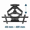 Wall TV mount Gembird WM-75ST-01 for 32 inch–75 inch screens, VESA 600x400, 45.5 kg, adjustable 4.9–49.1 cm, tilt -5°–8°