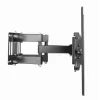 Wall TV mount GEMBIRD WM-70ST-01 for 37 inch–70 inch screens, tilt 0° to -20°, swivel ±60°, VESA 200×200–600×400, max 35 kg, black