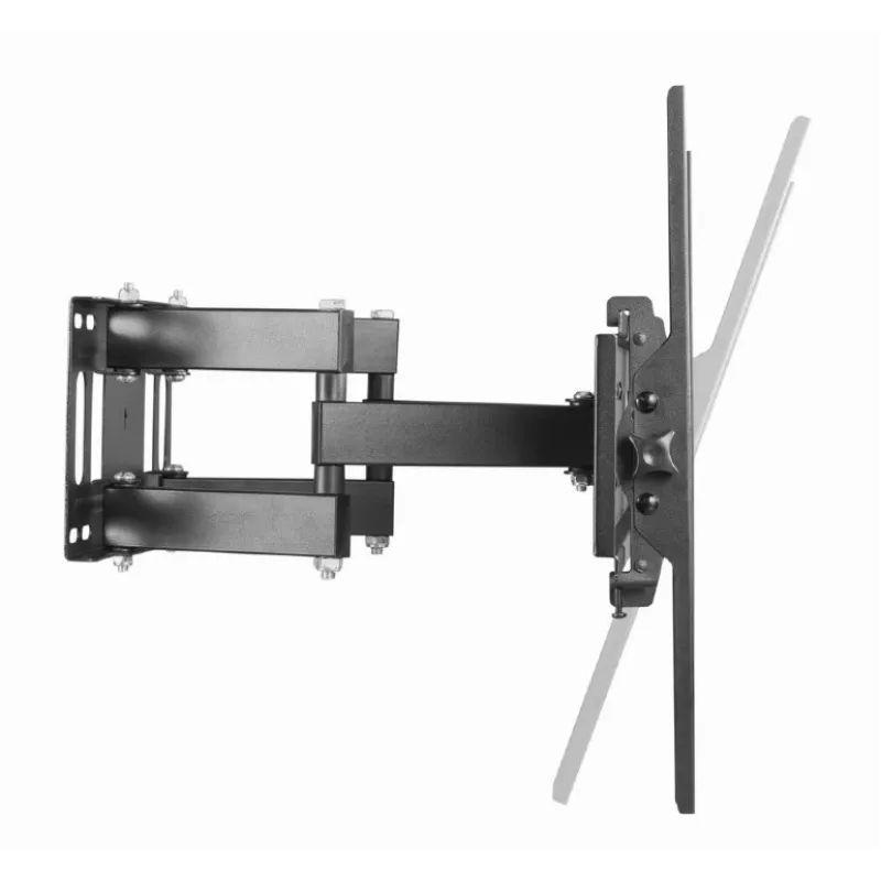 Wall TV mount GEMBIRD WM-70ST-01 for 37 inch–70 inch screens, tilt 0° to -20°, swivel ±60°, VESA 200×200–600×400, max 35 kg, black