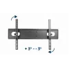Wall TV mount GEMBIRD WM-70ST-01 for 37 inch–70 inch screens, tilt 0° to -20°, swivel ±60°, VESA 200×200–600×400, max 35 kg, black