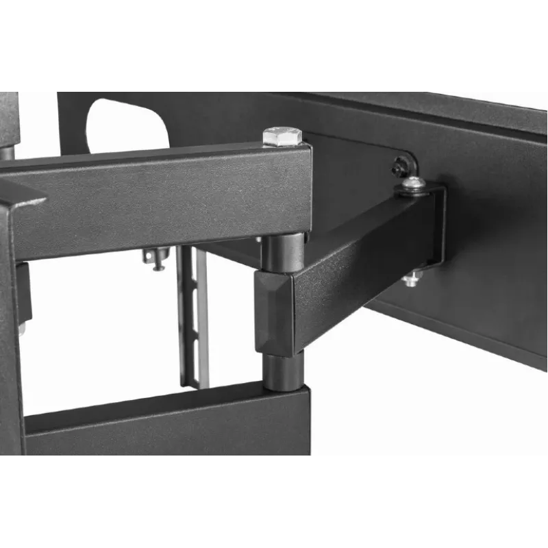 Wall TV mount GEMBIRD WM-70ST-01 for 37 inch–70 inch screens, tilt 0° to -20°, swivel ±60°, VESA 200×200–600×400, max 35 kg, black