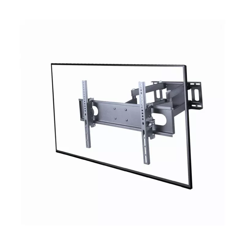 Wall TV mount GEMBIRD WM-70ST-01 for 37 inch–70 inch screens, tilt 0° to -20°, swivel ±60°, VESA 200×200–600×400, max 35 kg, black