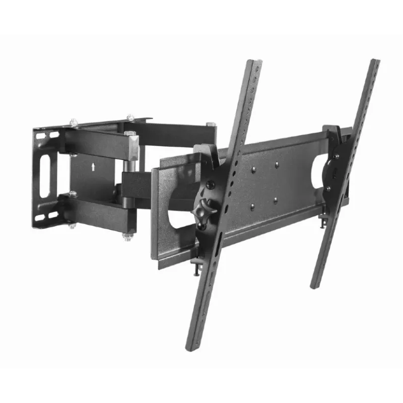 Wall TV mount GEMBIRD WM-70ST-01 for 37 inch–70 inch screens, tilt 0° to -20°, swivel ±60°, VESA 200×200–600×400, max 35 kg, black