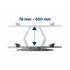 Wall TV mount GEMBIRD WM-70ST-01 for 37 inch–70 inch screens, tilt 0° to -20°, swivel ±60°, VESA 200×200–600×400, max 35 kg, black