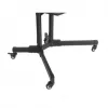Floor TV & Monitor Mount Trolley Stand MANHATTAN 461238, mobile, black, height 1803 mm, VESA 200x200–600x400, max 50 kg