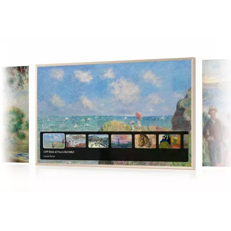 Television Samsung QE65LS03FAUXXH 65 inch The Frame QLED 4K HDR Smart TV, 3840×2160, Tizen, 120Hz
