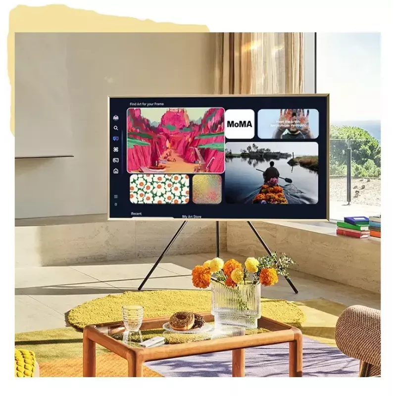 Television Samsung QE65LS03FAUXXH 65 inch The Frame QLED 4K HDR Smart TV, 3840×2160, Tizen, 120Hz