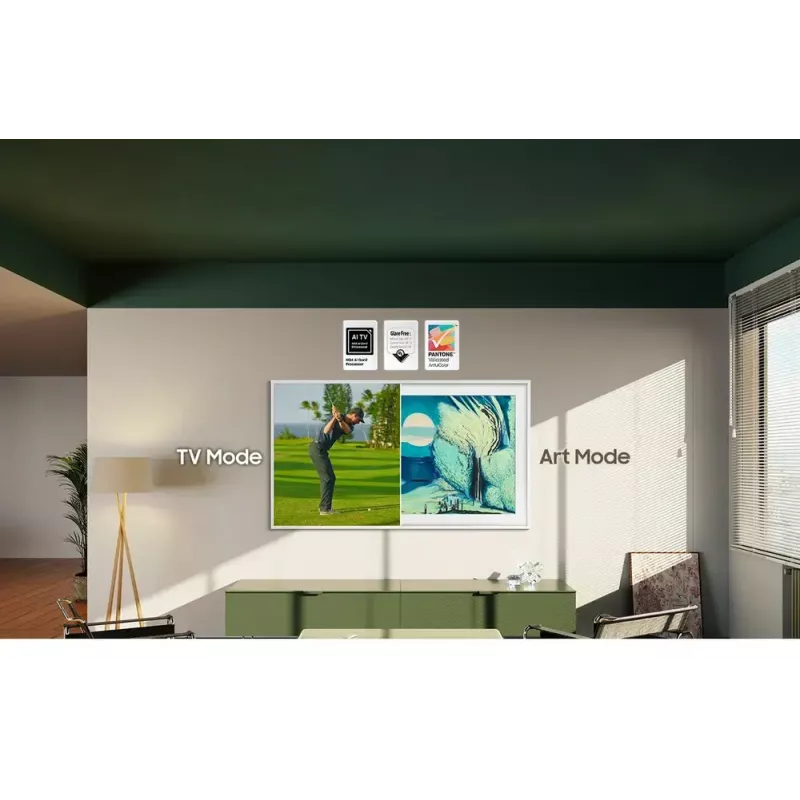 Television Samsung QE65LS03FAUXXH 65 inch The Frame QLED 4K HDR Smart TV, 3840×2160, Tizen, 120Hz