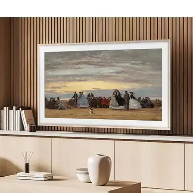 Television Samsung QE65LS03FAUXXH 65 inch The Frame QLED 4K HDR Smart TV, 3840×2160, Tizen, 120Hz