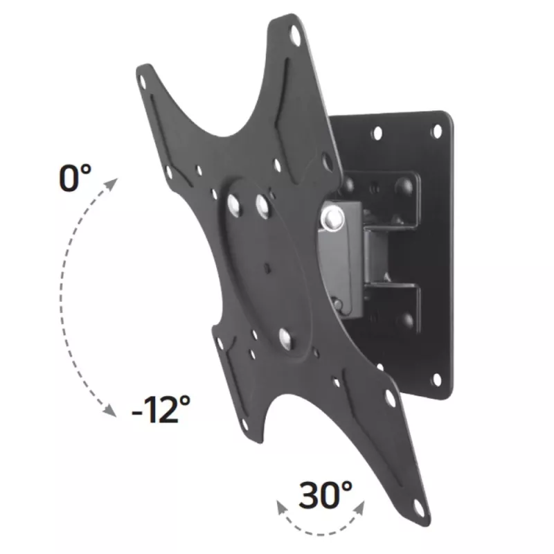 Techly 19-37 inch Wall Bracket for LED LCD TV Tilt 1 Swivel Black” ICA-LCD 2900B