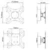 Techly 19-37 inch Wall Bracket for LED LCD TV Tilt 1 Swivel Black” ICA-LCD 2900B