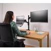 Desk mount TRUST Mara dual-arm monitor stand for 2 displays up to 32 inch – gas spring, VESA 75x75–100x100, max 16 kg, clamp, black