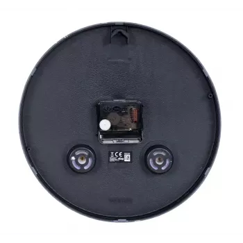 Wall clock ESPERANZA EHC016K Lyon Black, 25 cm diameter, silent movement, glass cover, plastic frame