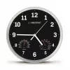 Wall clock ESPERANZA EHC016K Lyon Black, 25 cm diameter, silent movement, glass cover, plastic frame