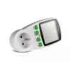 Wattmeter GreenBlue GB202 power meter 0–9999 W, 3600 W max, 220–240 V, 16 A, LCD display