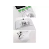 Wattmeter GreenBlue GB202 power meter 0–9999 W, 3600 W max, 220–240 V, 16 A, LCD display